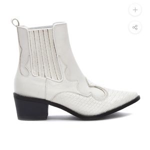 Free People Vegan Cavalier Boots, White Size 7